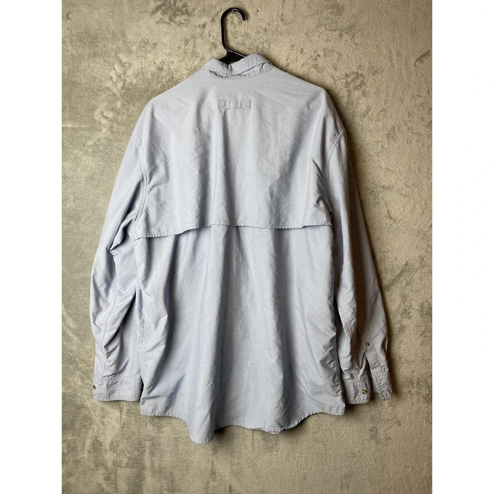 L.L.Bean Men's XL Windbreaker Light Grey Nylon Polyester